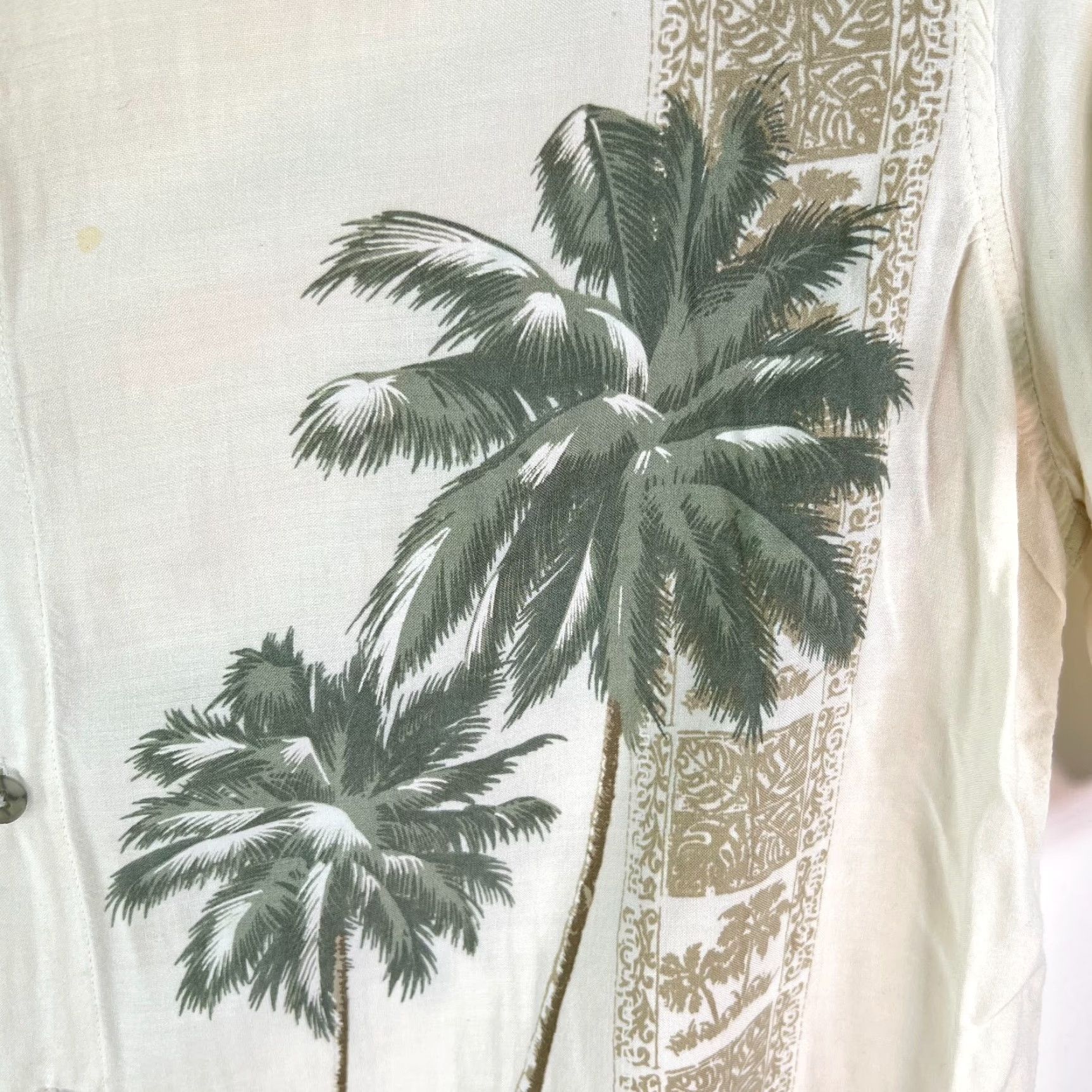 Croft & Barrow Croft & Barrow Mens Palm Trees Rayon Multicolor Button Up Hawaiian Shirt L Size US L / EU 52-54 / 3 - 3 Thumbnail