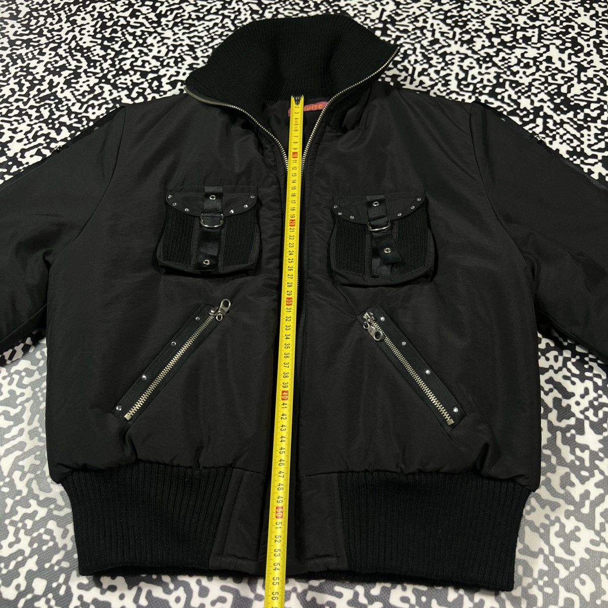 Vintage Y2K Japanese Gothic Opium Style Bondage Bomber
