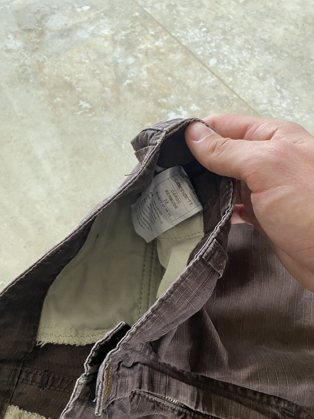 Carhartt Vintage Rare Carhartt Brown Cargo Shorts Distressed Street Size US 32 / EU 48 - 8 Thumbnail