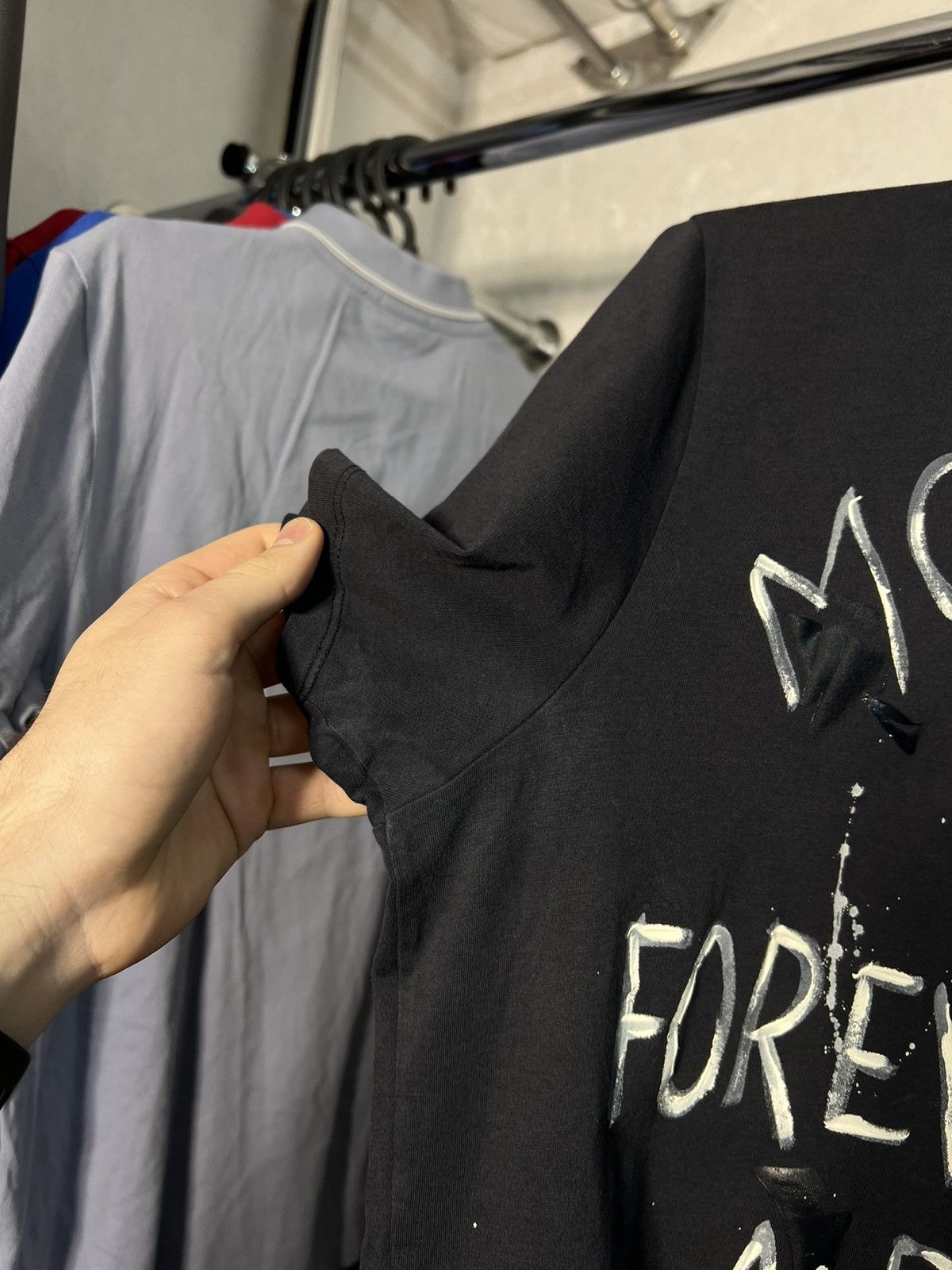 Moncler Moncler Foreverything Above Sea Level T Shirt Logo Size US S / EU 44-46 / 1 - 9 Thumbnail