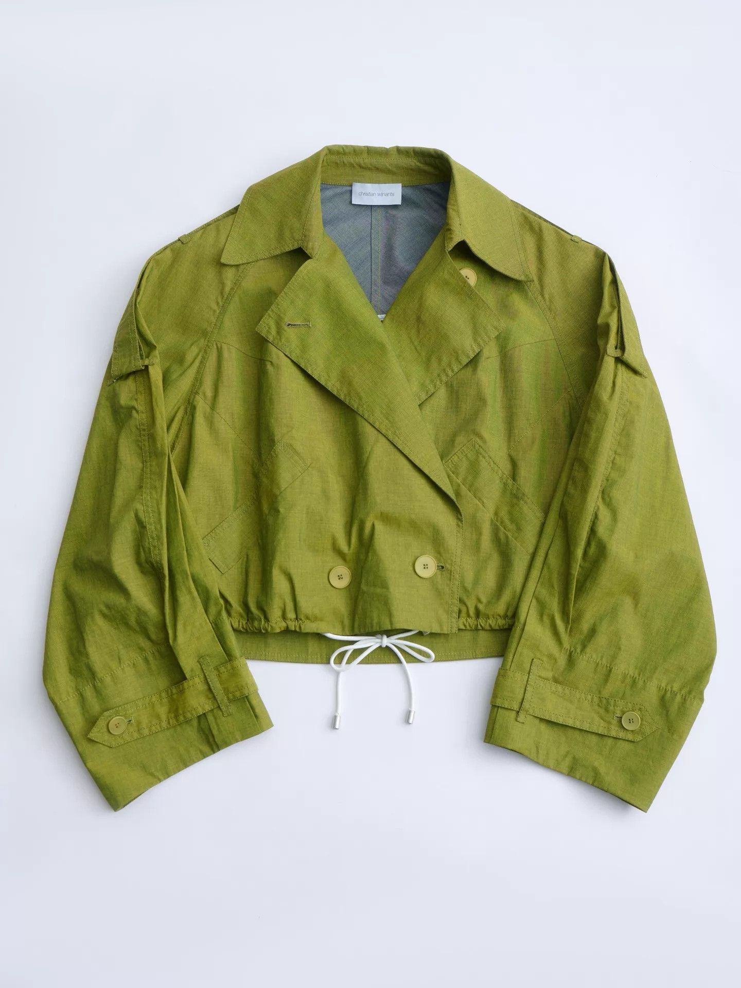 Christian Wijnants Christian Wijnants moss green boxy short jacket Size XS / US 0-2 / IT 36-38 - 8 Thumbnail