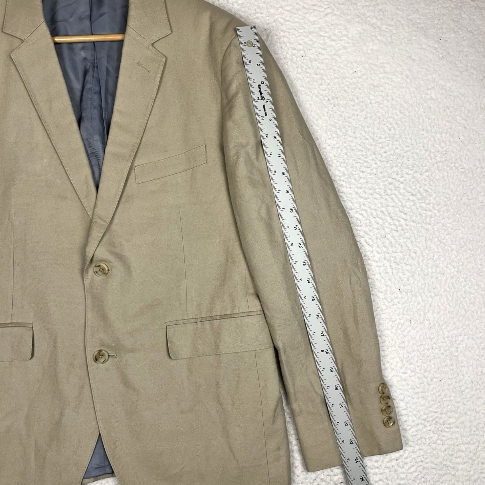 Bonobos Bonobos Blazer Jacket Mens 40S Cream Linen Cotton Baird McNutt Classic Size 40R - 6 Thumbnail