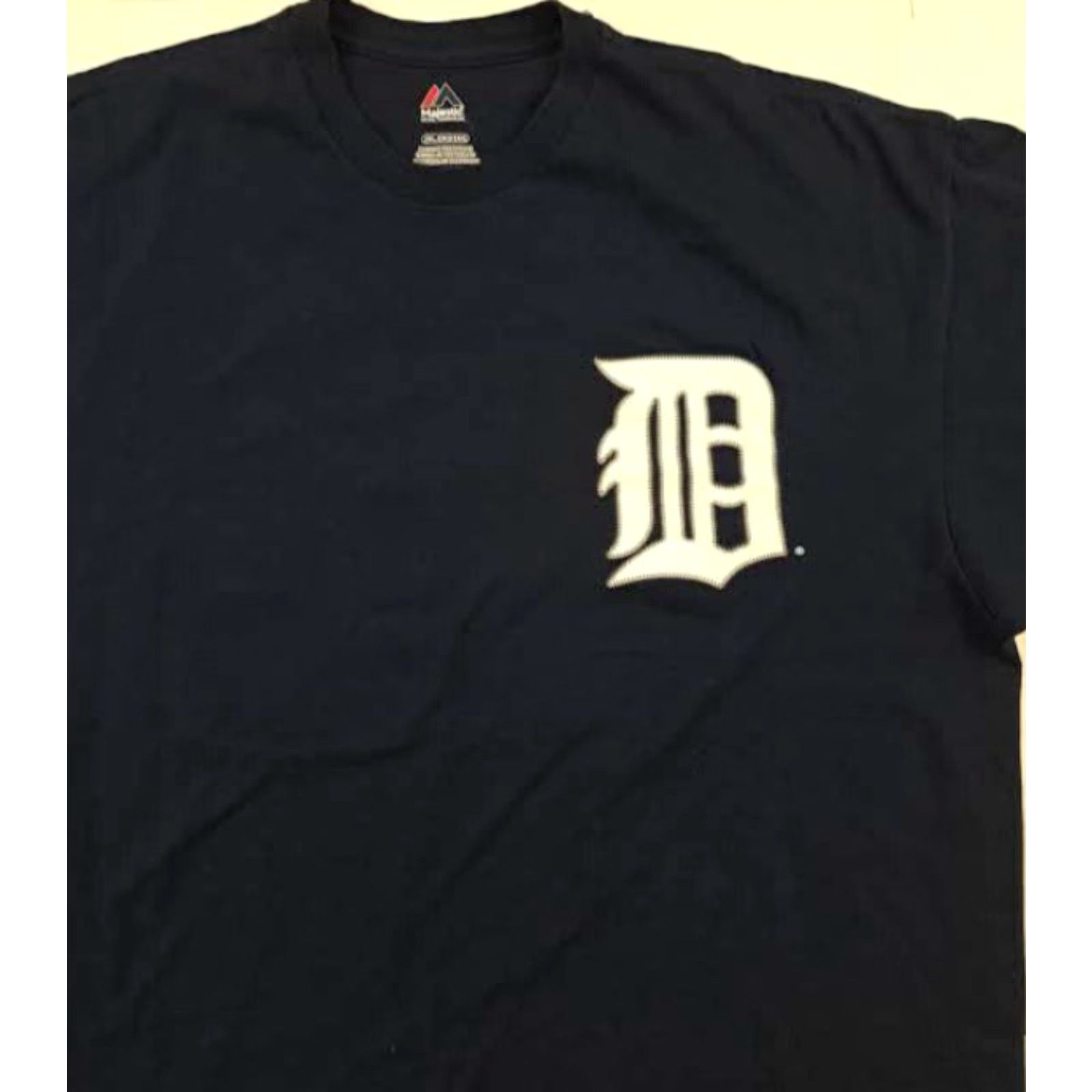 Vintage VINTAGE? No. 2XL Detroit Tigers T-Shirt Majestic Mens Short Sleeve Blue 2XL Sports Shirt Tigers J.D. Martinez Martial? Size US XXL / EU 58 / 5 - 3 Thumbnail
