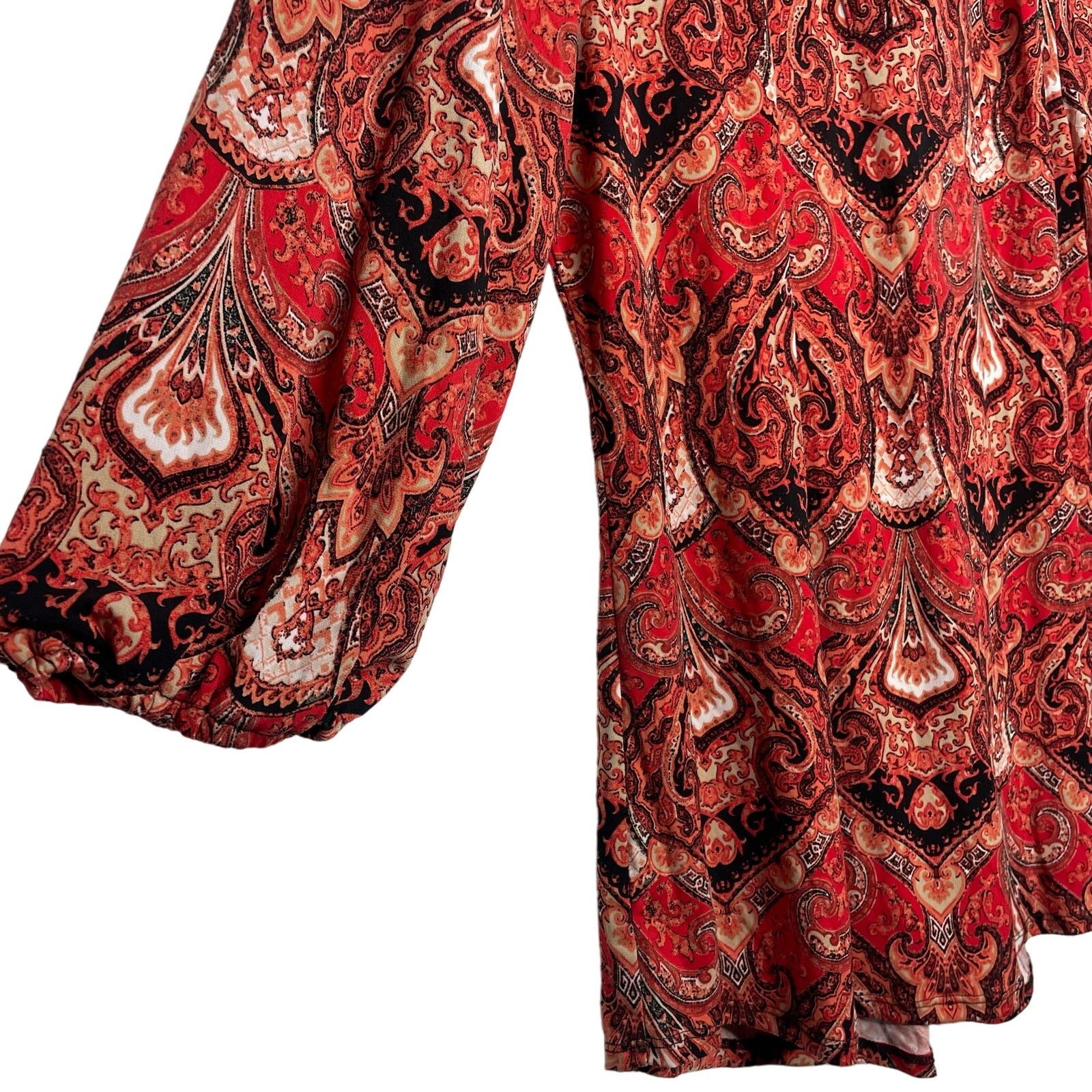 Other Roz & Ali Paisley Blouse Size M / US 6-8 / IT 42-44 - 9 Thumbnail