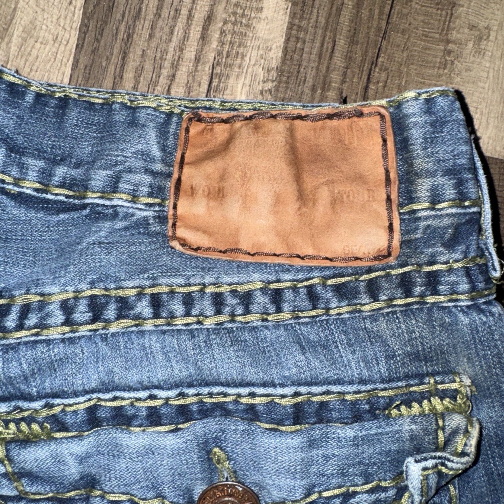 Vintage VINTAGE Religion Jeans Denim 36x29 Mens Blue 90s Straight Made In USA Size US 36 / EU 52 - 3 Thumbnail