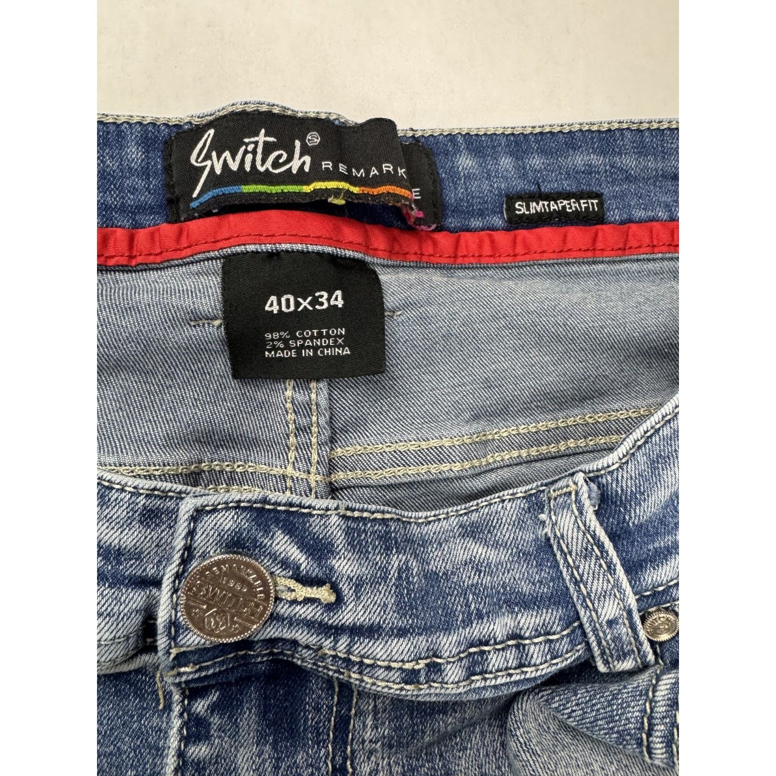 Other Switch Remarkable Stacked Jeans Streetwear Slim Taper 40*34 Size US 40 / EU 56 - 4 Thumbnail