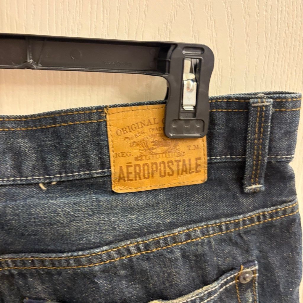 Aeropostale Men's Aeropostale Blue Driggs Slim Bootcut Jeans Waist 38 Size US 38 / EU 54 - 8 Thumbnail