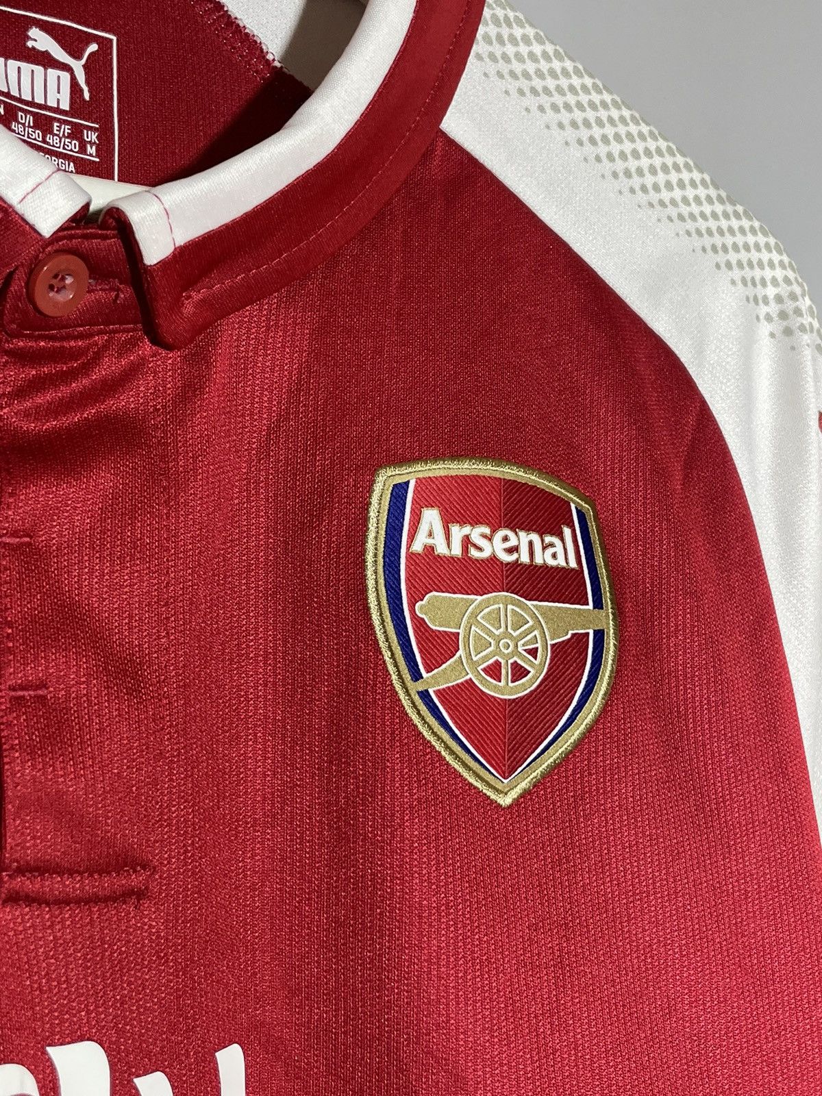 Puma #14 Aubameyang Arsenal FC 2017/18 Puma Football Long Sleeve Size US M / EU 48-50 / 2 - 5 Thumbnail