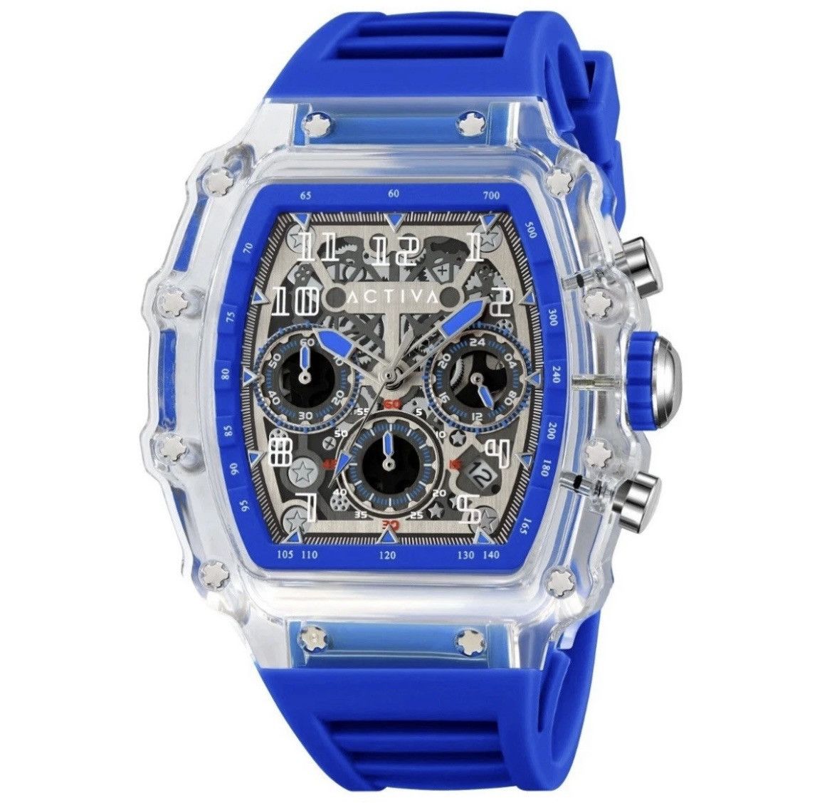 Invicta Activa Invicta Men's Watch w/ Skeleton Dial - 44.3mm, Blue Size ONE SIZE - 5 Thumbnail