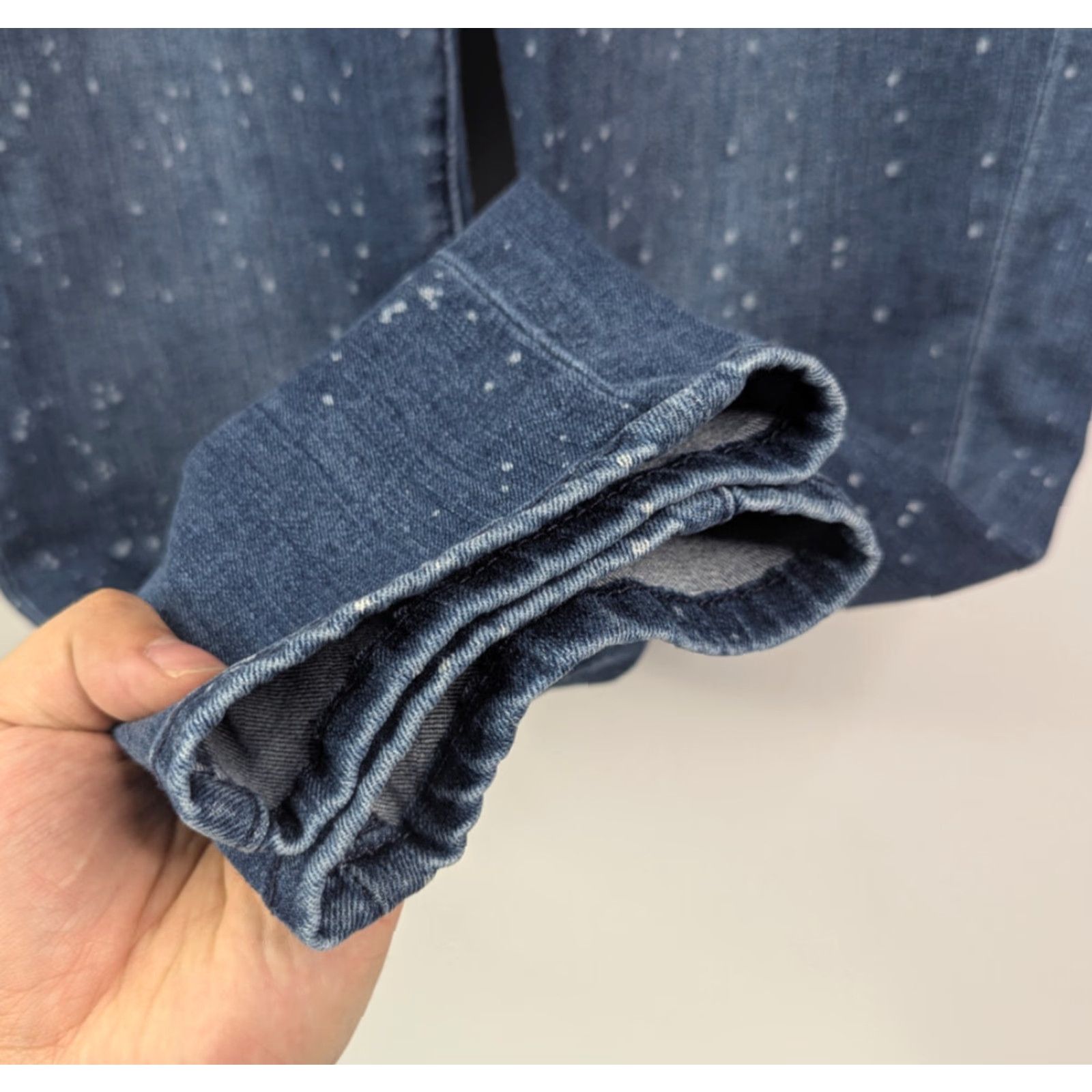 Vintage Judy Blue Jeans Women 13/31 Relaxed Fit Denim 5-Pocket Stretch Medium Wash Speckled JB88226 Size 34" / US 12 / IT 48 - 2 Thumbnail