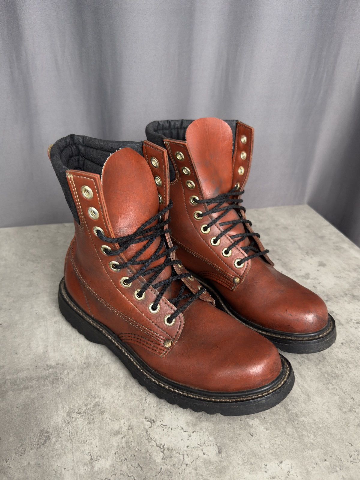 Other Vintage Guidi Vibe Leather Boots Moto Biker Shoes Size US 9.5 / EU 42-43 - 1 Thumbnail