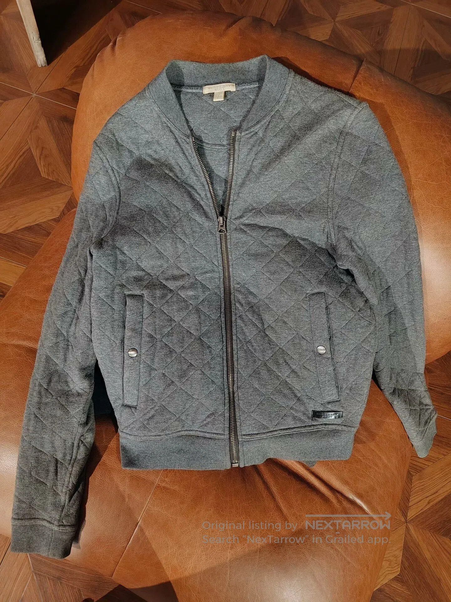 Burberry Burberry Gray Quilted Jacket. Size US S / EU 44-46 / 1 - 1 Thumbnail
