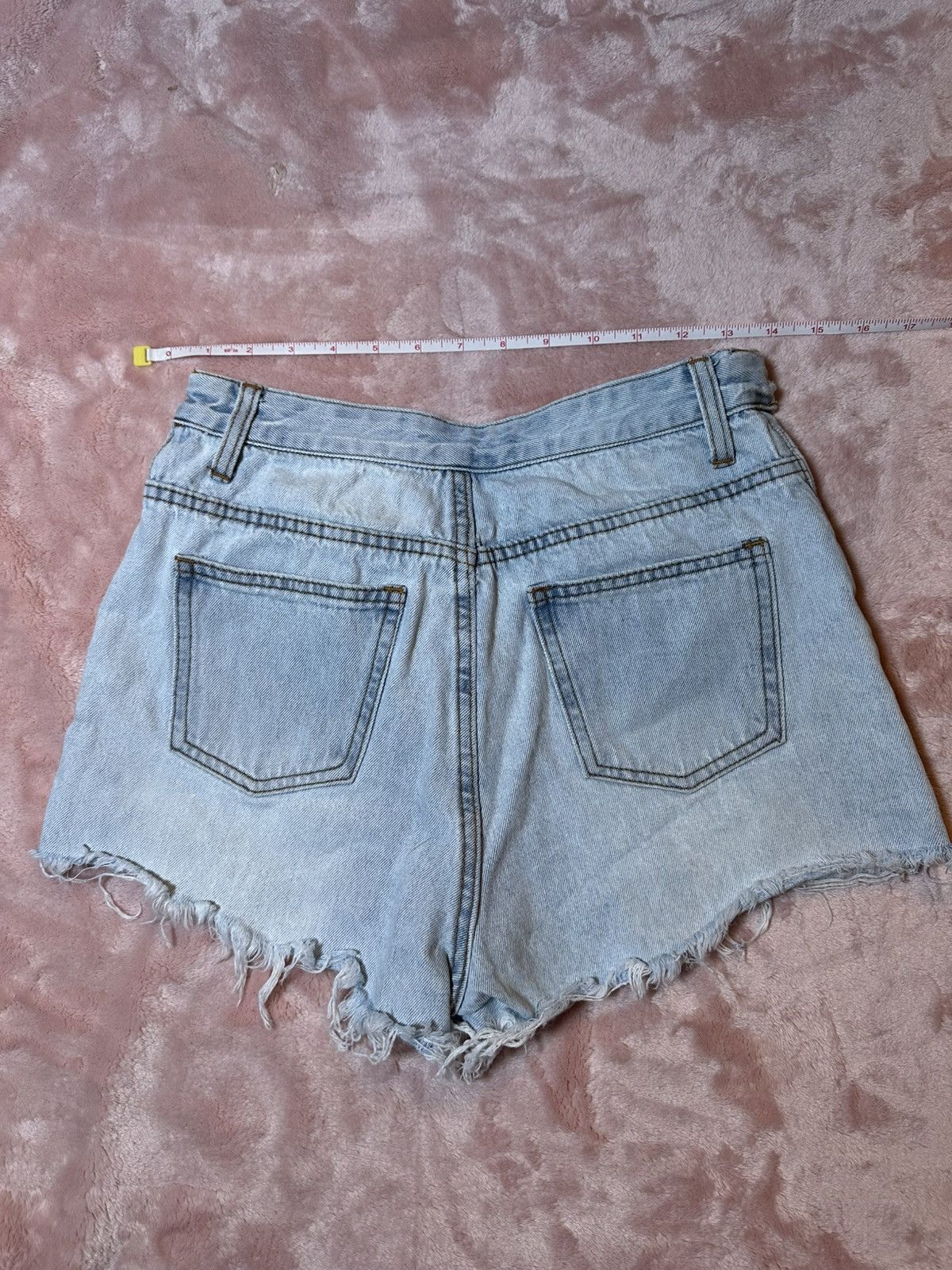 Other Lioness Distressed Light Blue High Rise Button Up Jean Short Size 25" / US 0 / IT 36 - 5 Thumbnail
