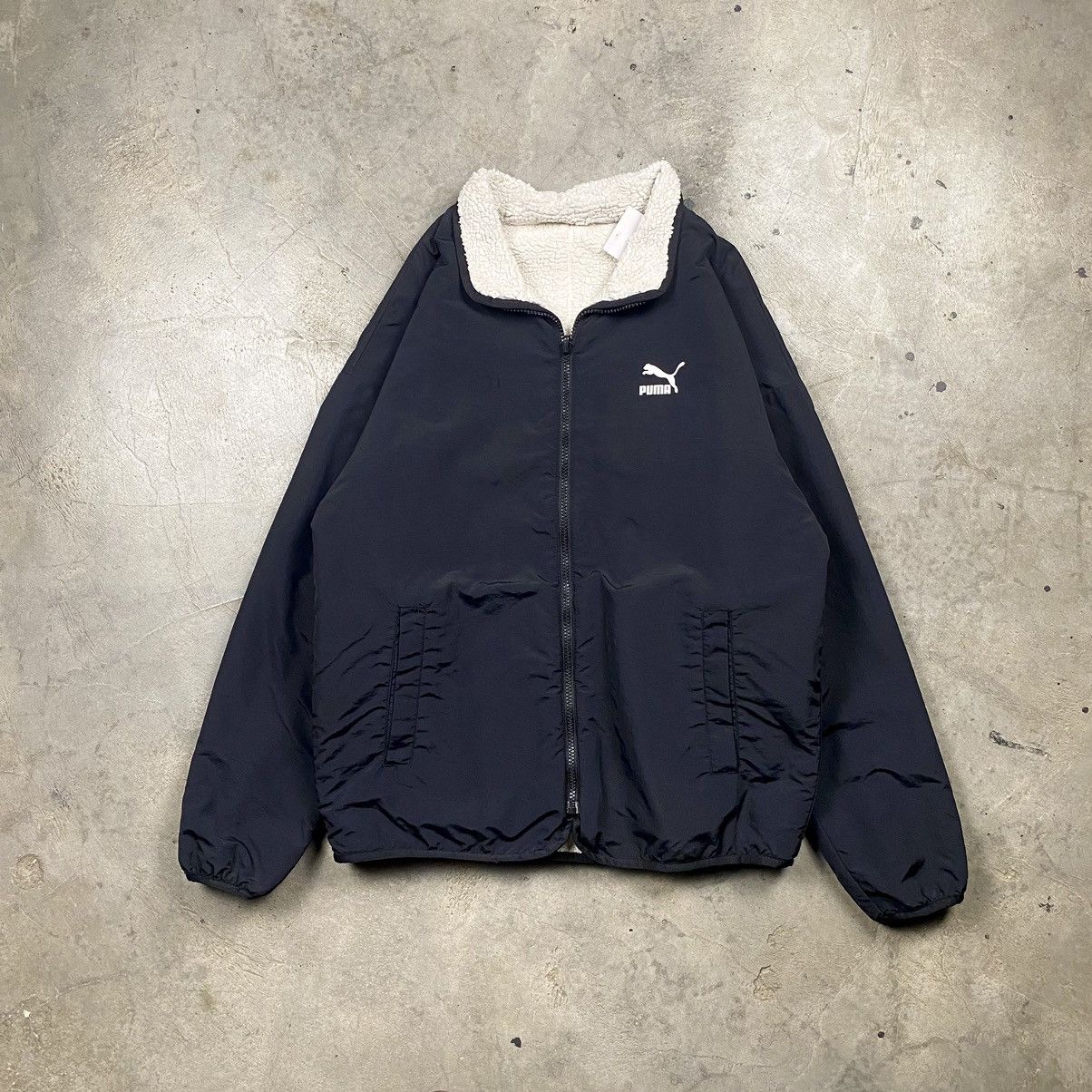 Puma Puma Sherpa Fleece Reversible Jacket Size US M / EU 48-50 / 2 - 7 Thumbnail