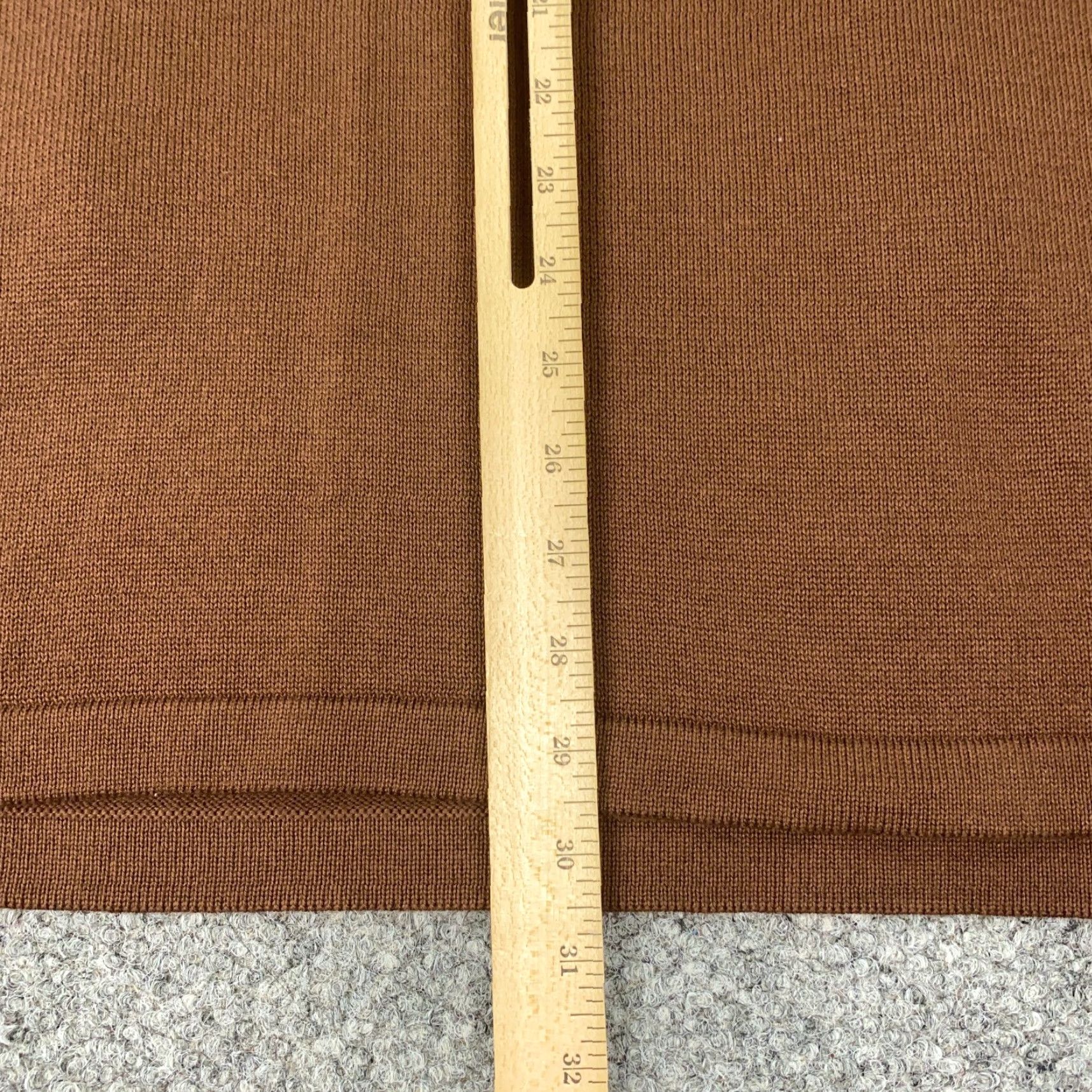 Vintage VINTAGE Maggie Barnes Womens Sweater Pullover 2X Brown Open-Knit 3/4 Sleeve Fall Winter Size XXL / US 16-18 / IT 52-54 - 7 Thumbnail