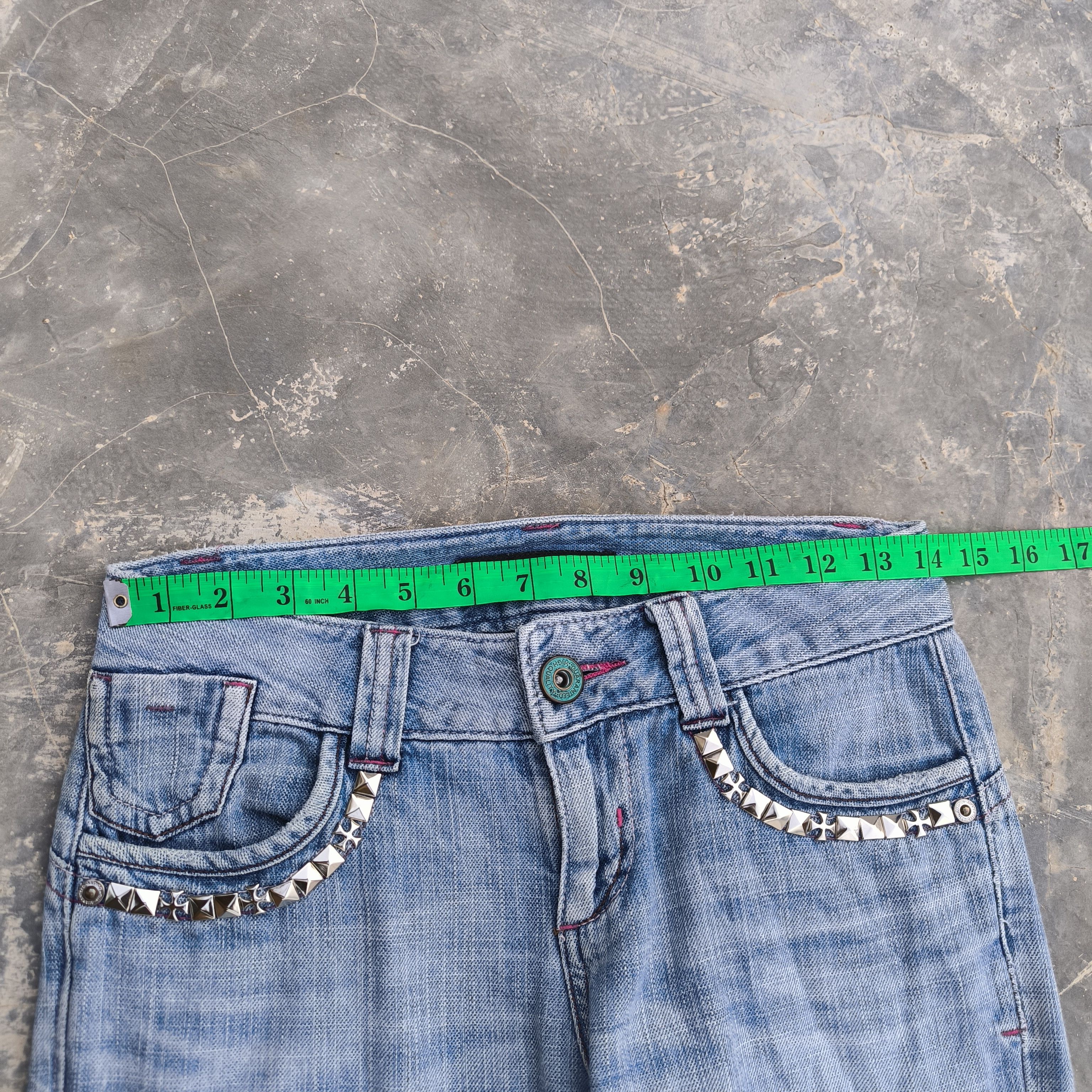 Japanese Brand Bootcut studded jeans camel road Size 28" / US 6 / IT 42 - 9 Thumbnail