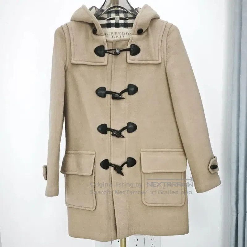 Burberry Burberry Khaki Wool Coat for Women. Size XS / US 0-2 / IT 36-38 - 1 Thumbnail