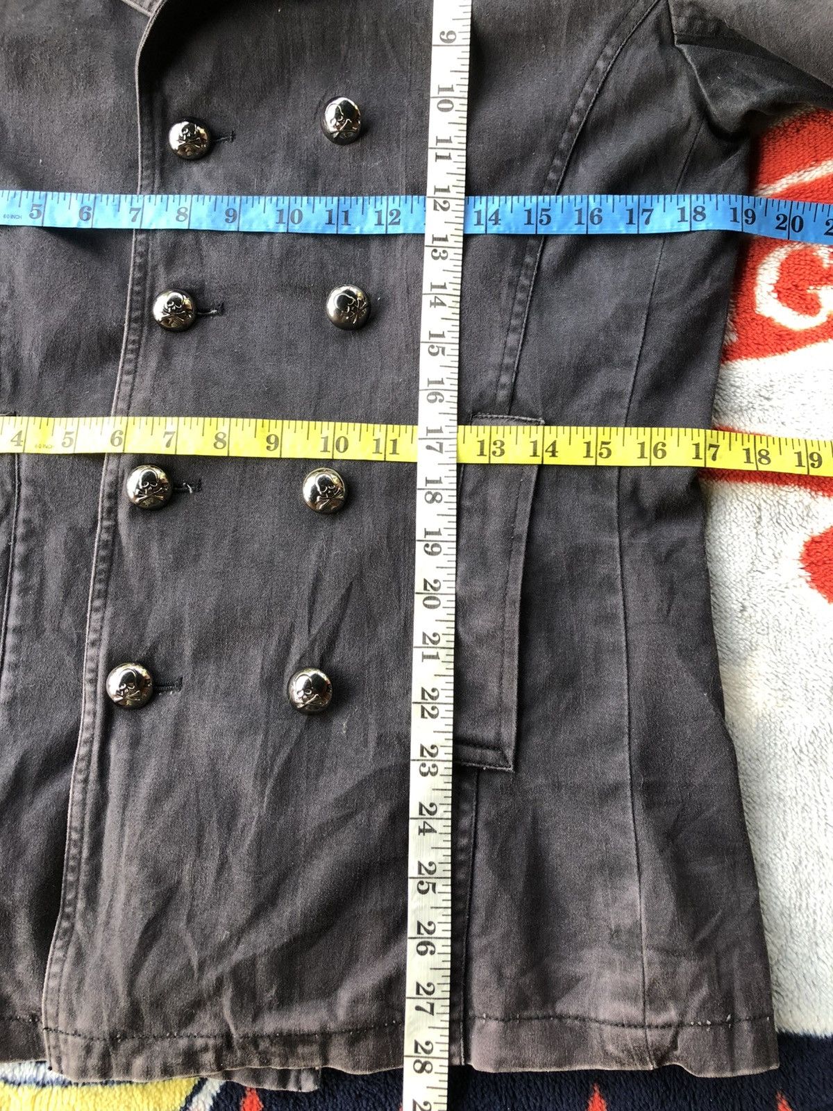 In The Attic Vintage In The Attic Double Breasted Pea Coat Jacket Size US M / EU 48-50 / 2 - 15 Thumbnail