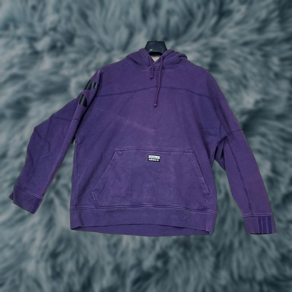 Adidas VINTAGE Adidas Pullover Hoodie Large Men Purple Size US L / EU 52-54 / 3 - 1 Thumbnail