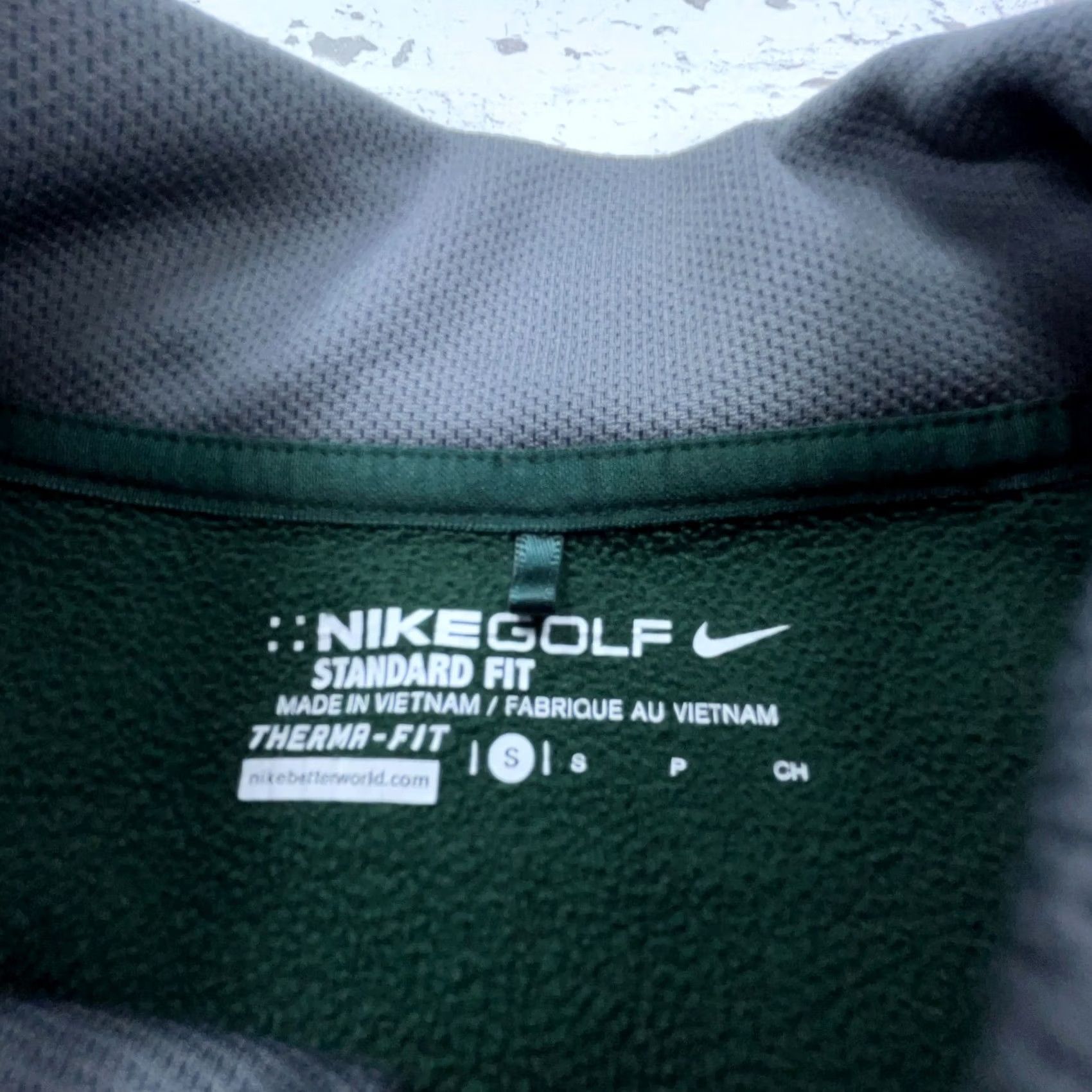 Nike Nike Therma Fit Sweatshirt Pullover Sweater Quarter Zip Green Gray Small Men Size US S / EU 44-46 / 1 - 3 Thumbnail