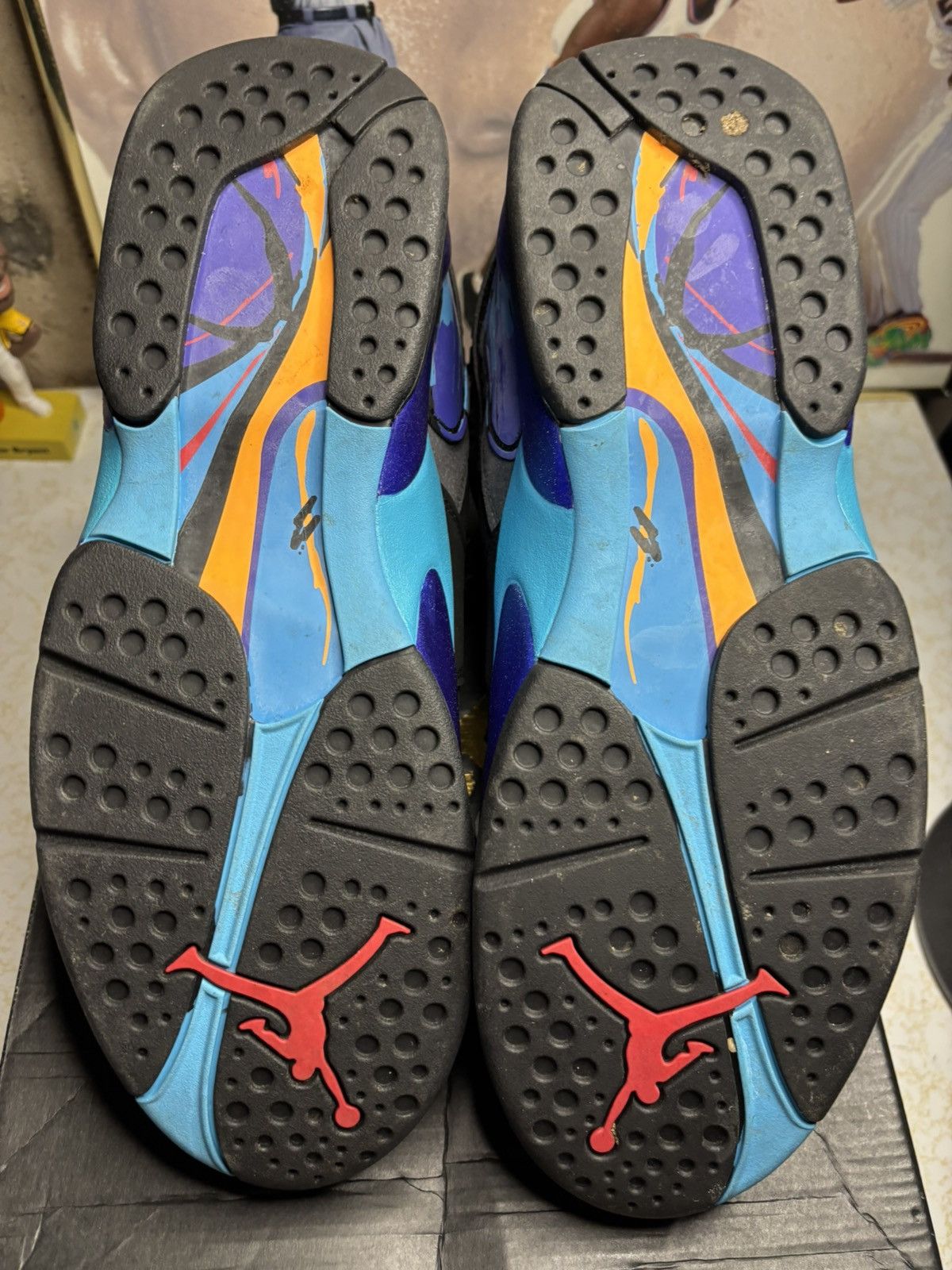Jordan Brand Air Jordan 8 Retro 2015 Aqua 2015 Size US 12 / EU 45 - 5 Thumbnail
