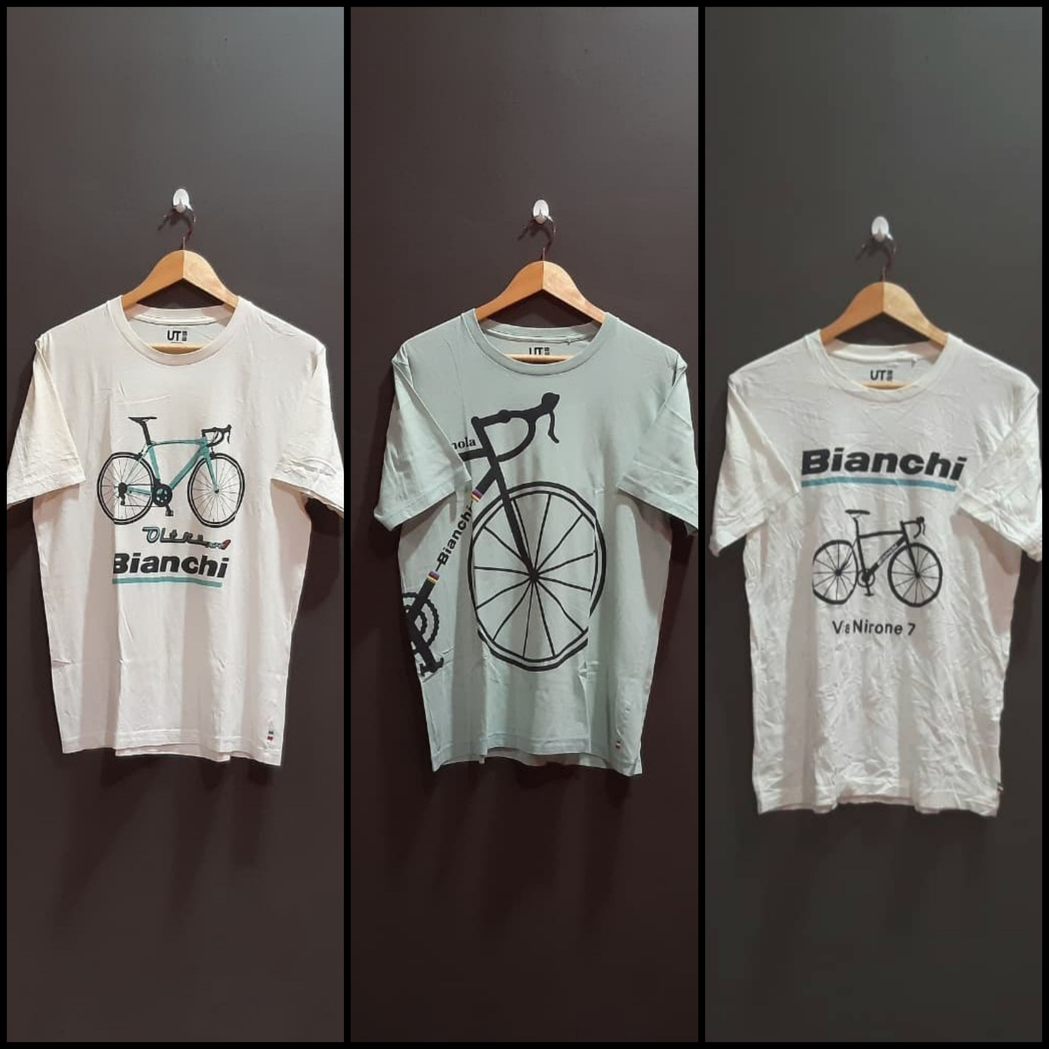 COMBO UNIQLO x BIANCHI TSHIRT 3PC