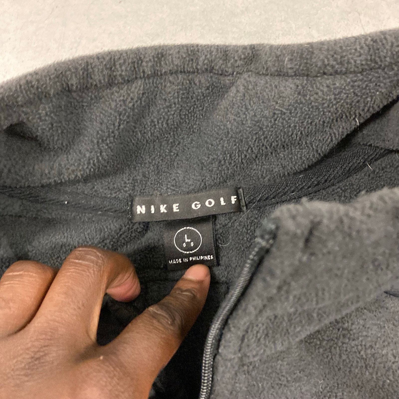 Nike × Vintage vintage y2k Nike golf fleece jacket Size US L / EU 52-54 / 3 - 4 Thumbnail