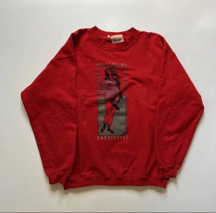 Wrangler Vintage 90s Wrangler Botticelli Birth Of Venus Art Size US L / EU 52-54 / 3 - 1 Thumbnail