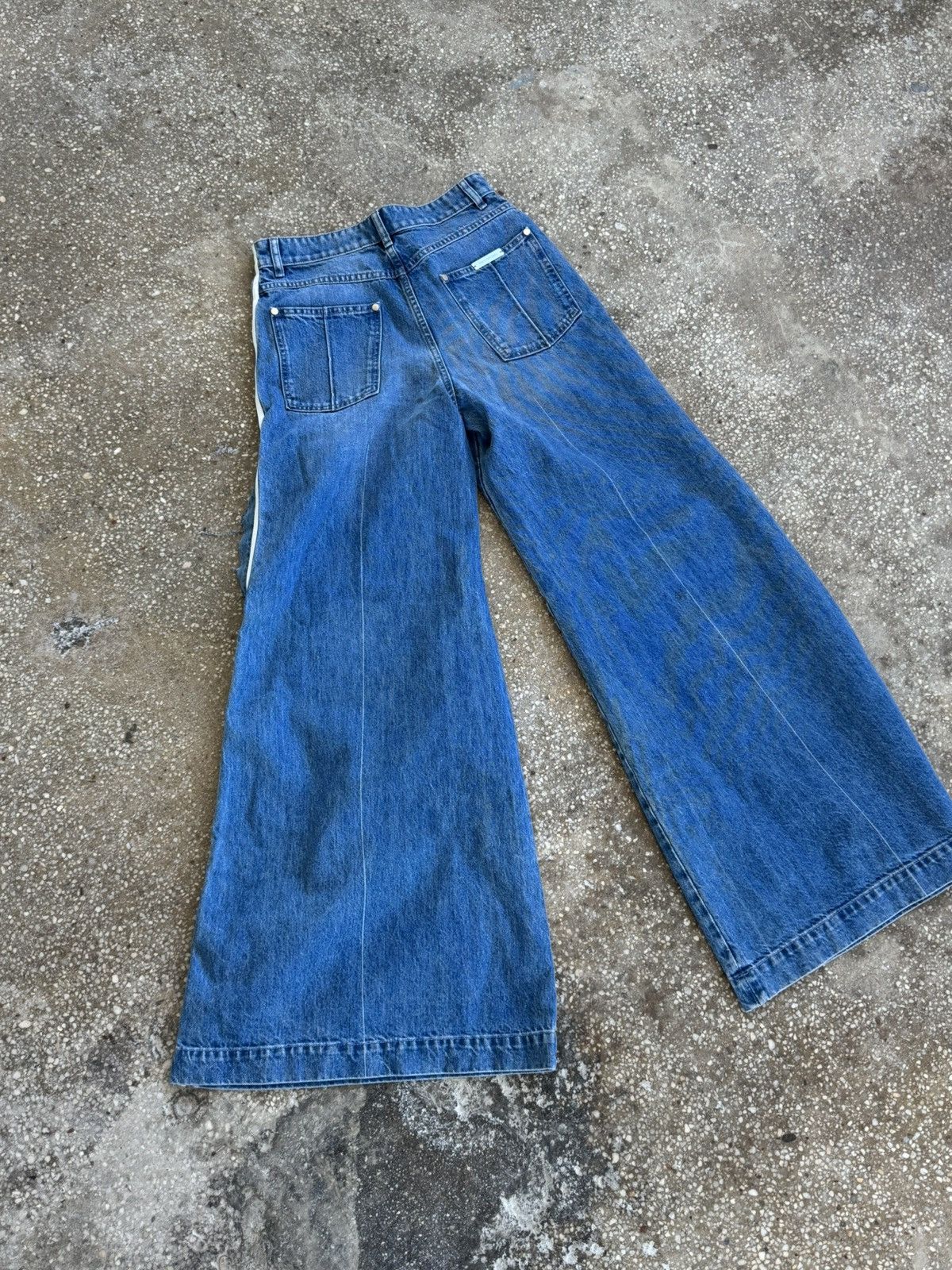 Peter Do PETER DO F/W 22 TATTOO TEAR DENIM FLARED JEANS Size 26" / US 2 / IT 38 - 11 Thumbnail