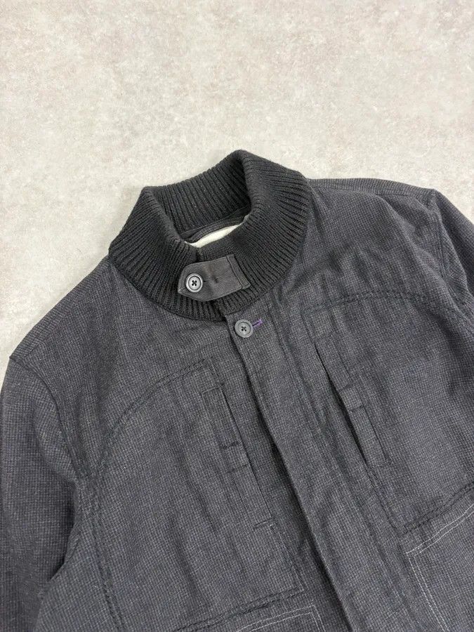Marithe + Francois Girbaud 2000s Marithé + François Girbaud Grey Ribbed Wool Bomber Jacket Size US M / EU 48-50 / 2 - 5 Thumbnail