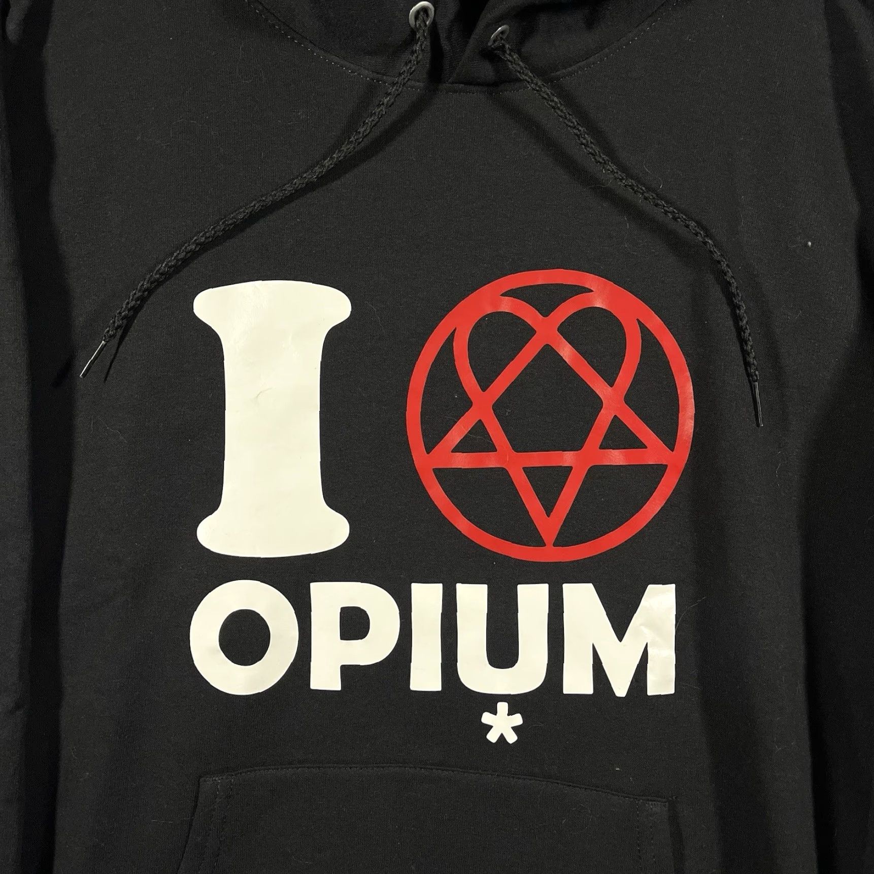 Vintage Ken Carson Playboi Carti Opium Merch Hoodie Small Heartagram Hoodies Mens S Black Cotton Logo Graphic Print Vintage No (adjusted to fit rules) Size US S / EU 44-46 / 1 - 2 Thumbnail
