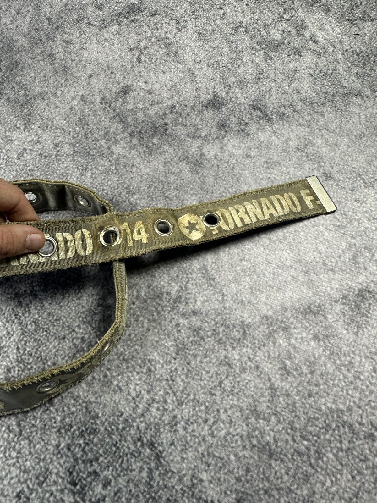Vintage Y2K Vintage Full Holes Tornado F-14 Distressed Belts USA Alt Size ONE SIZE - 4 Thumbnail