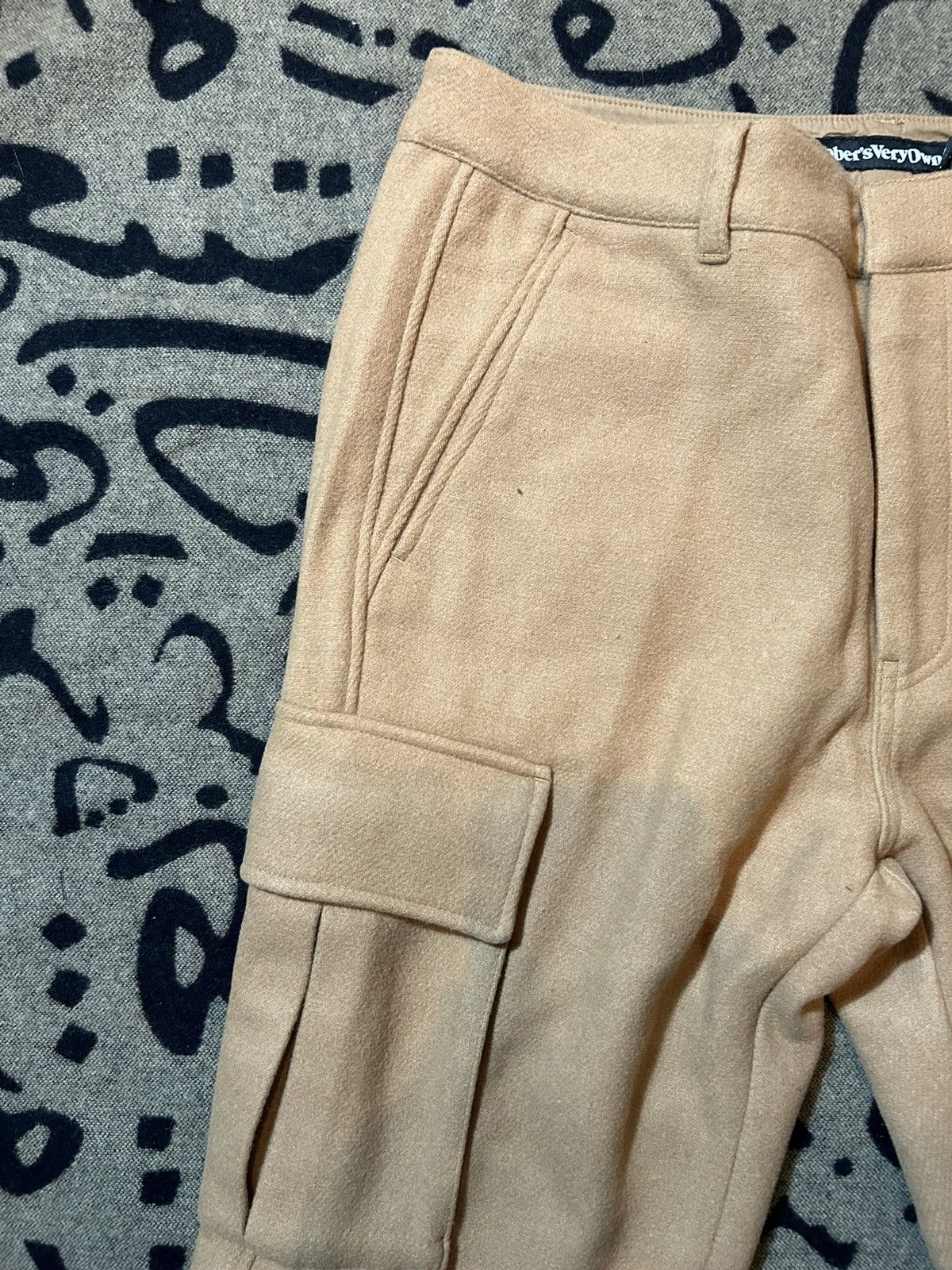 Drake × October's Very Own Octobers Very Own Wool Khaki Cargo Pants Size US 34 / EU 50 - 2 Thumbnail
