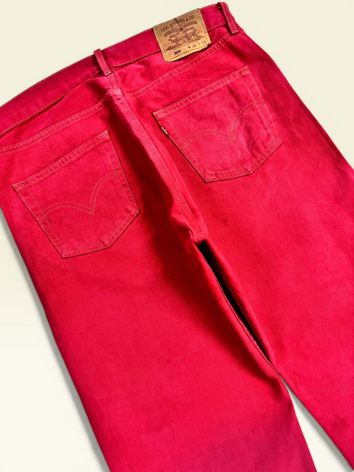 Levi's Rare Pink Levis Rindem Lot 509 #359 Loose Fit Jeans Size US 36 / EU 52 - 8 Thumbnail