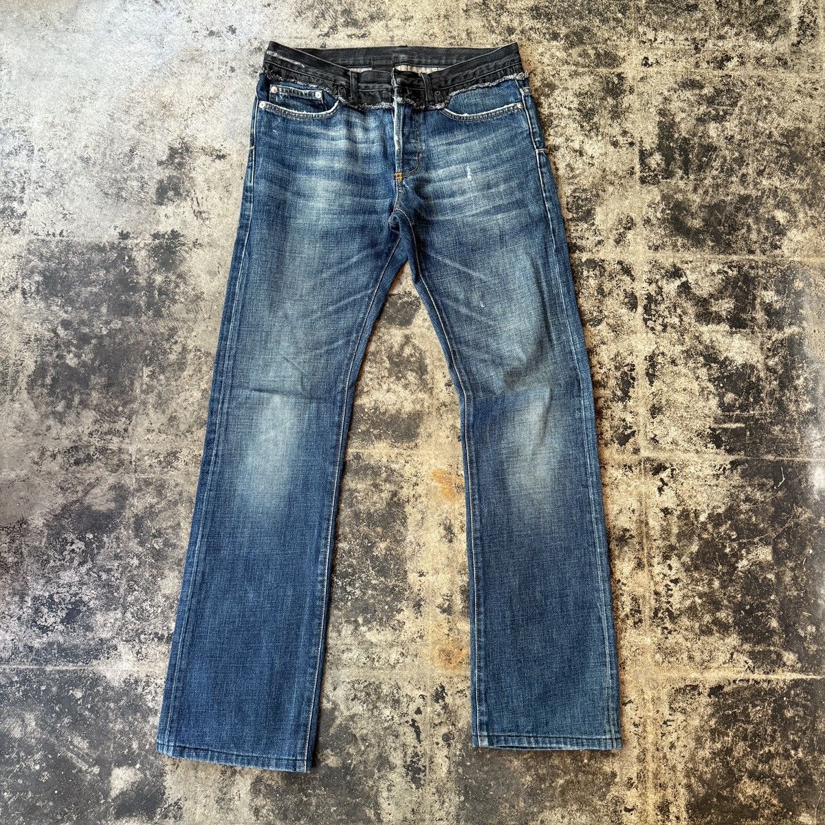 Dior × Hedi Slimane Dior Homme AW06 Cummerbund Denim | Grailed