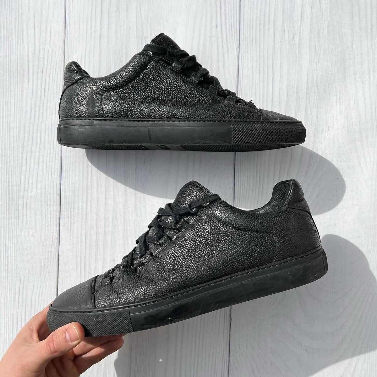 Pre-owned Balenciaga Arena Low 'black' Sneaker Shoes