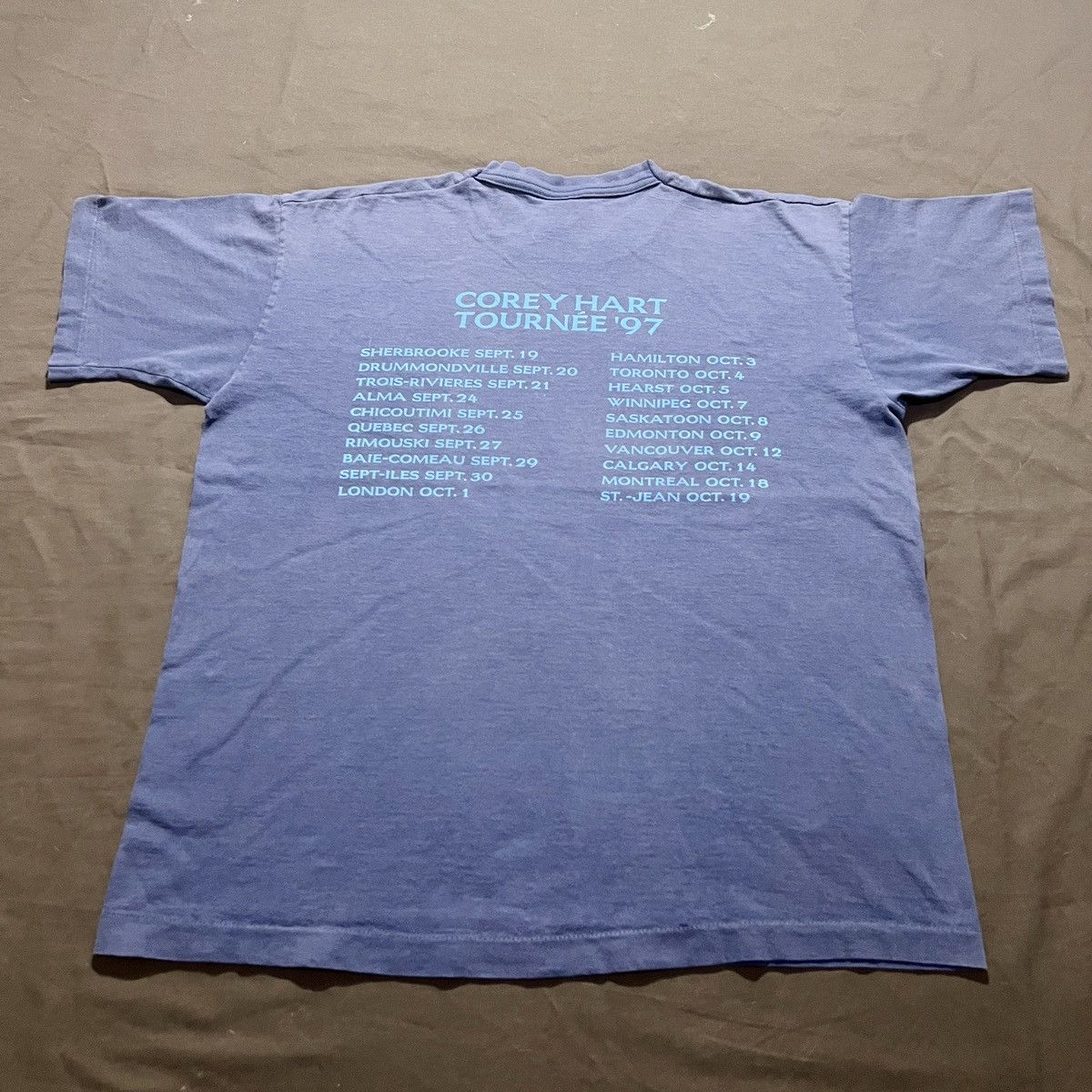 Band Tees Vintage 90s Corey Hart Tour Tee Faded New wave pop rock Size US XL / EU 56 / 4 - 4 Thumbnail