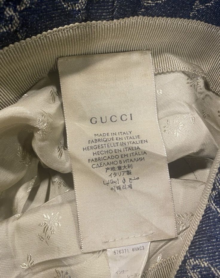 Gucci Gucci GG Supreme Demim Bucket Hat Size ONE SIZE - 8 Thumbnail