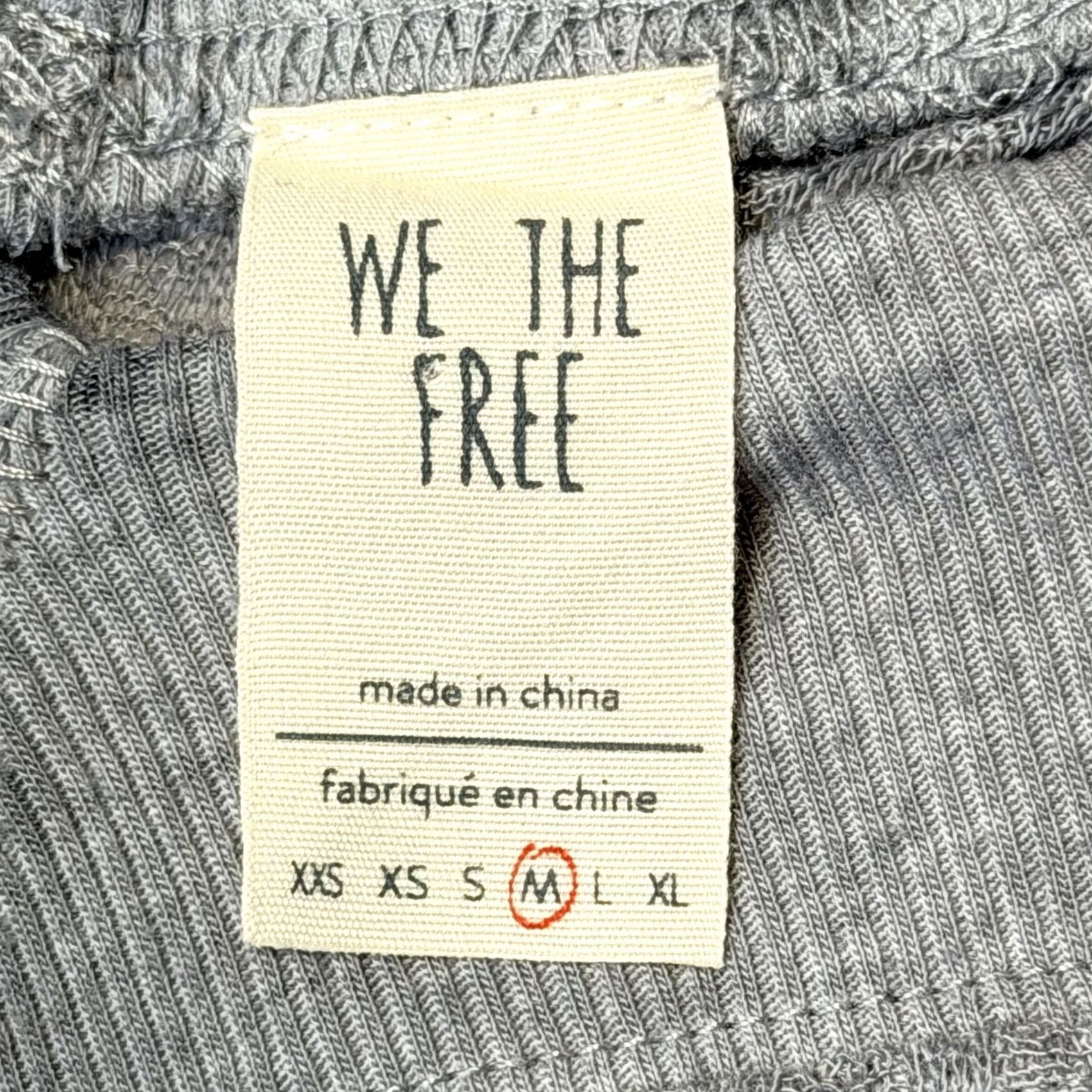 Vintage We The Free Waffle Knit Sweater Womens Medium Gray Off Shoulder Slouchy Top Size M / US 6-8 / IT 42-44 - 7 Thumbnail
