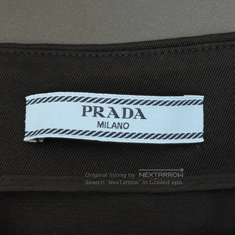 Prada Prada SizeS Black metallic button skirt Size 42" / US 20 - 5 Thumbnail