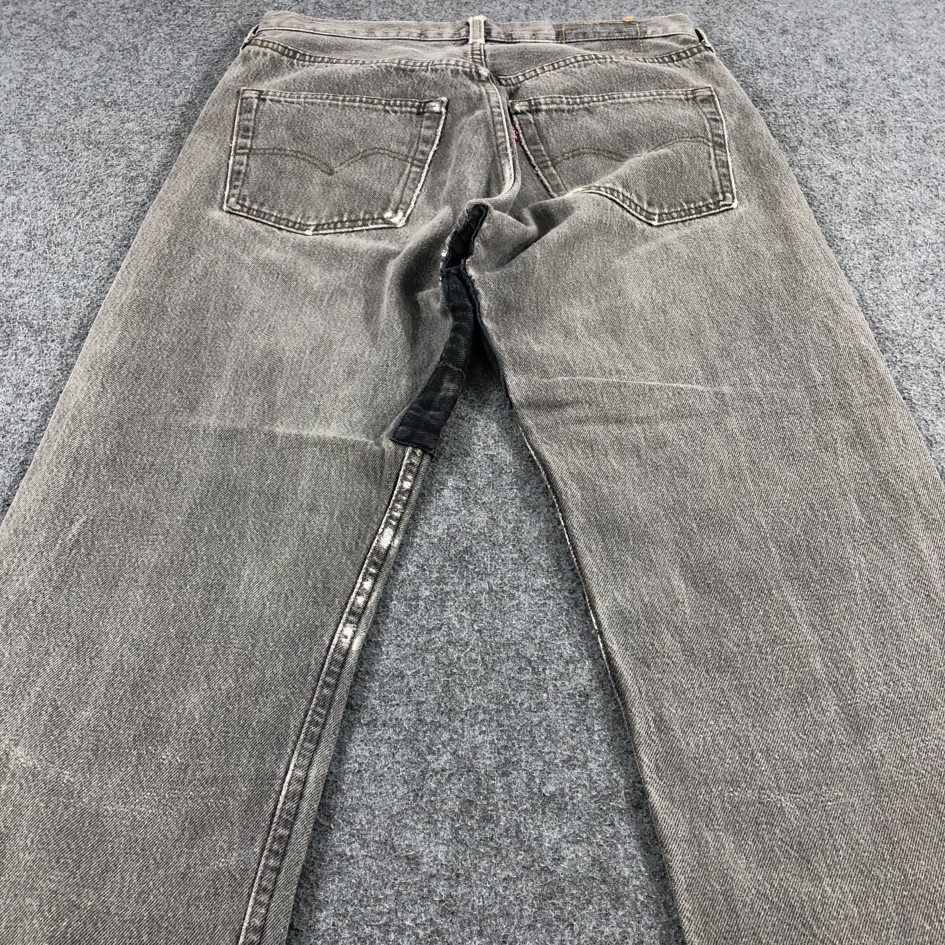 Levi's 90s Vintage Faded Black Levis 501 Jeans-JM1524 Size US 31 - 4 Thumbnail