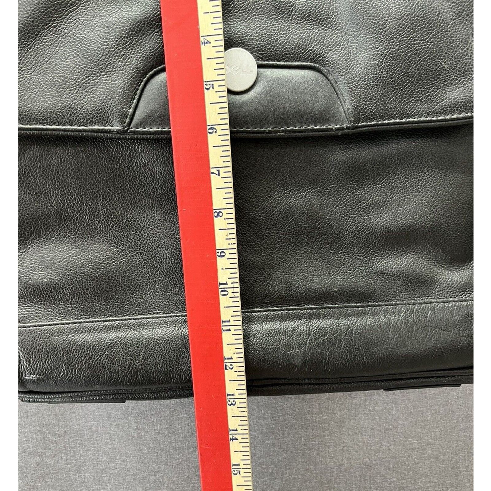 Other Dell Leather Laptop Computer Carry-on Bag Black Briefcase Size ONE SIZE - 5 Thumbnail