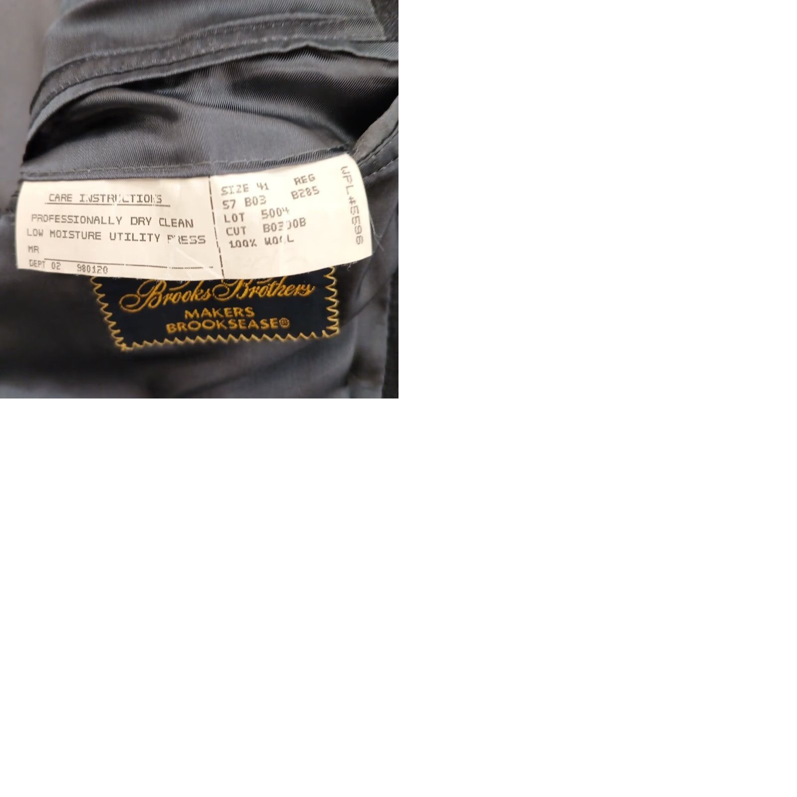 Brooks Brothers Brooks Brothers Blazer Mens 41 Wool Gray Striped Single-Breasted Two-Button Notch Lapel 2 Piece Regular Sold as is Size 42R - 9 Thumbnail