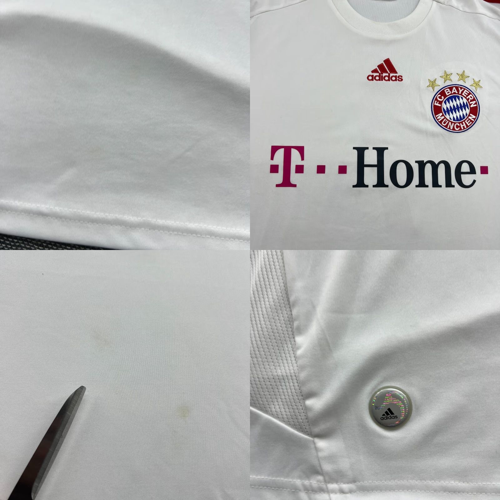 Adidas adidas Bayern Munich 2008 2009 Third Franck Ribery Football Jersey Mens XL White Shirt Short Sleeve Jersey Mens XL White adidas Size US XL / EU 56 / 4 - 9 Thumbnail