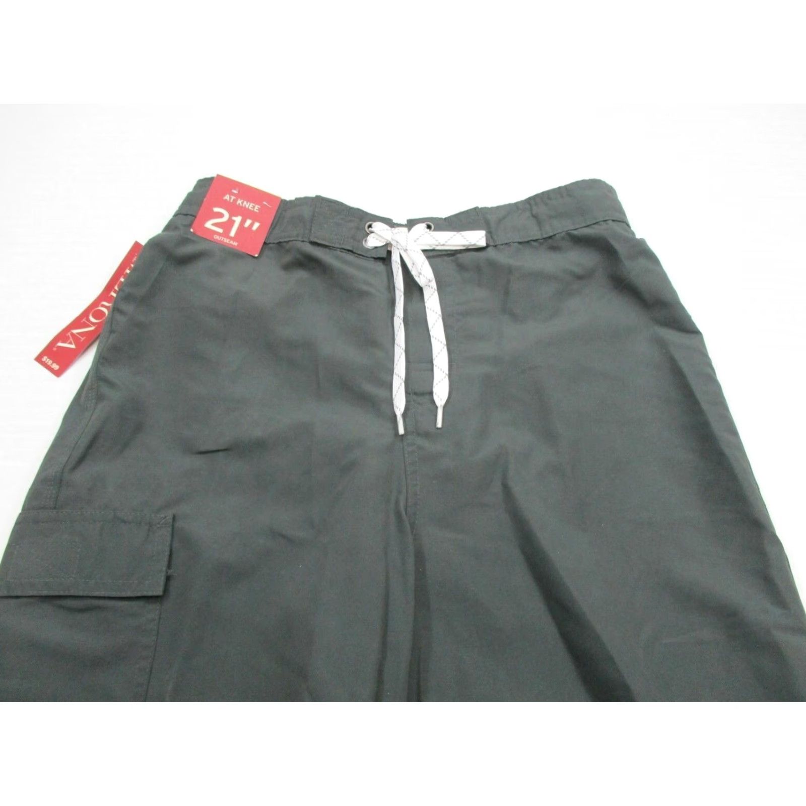 Merona Merona Board Shorts Men Size S Gray Lined Solid Swim Bottom Regular Shorts Size US 29 - 2 Thumbnail