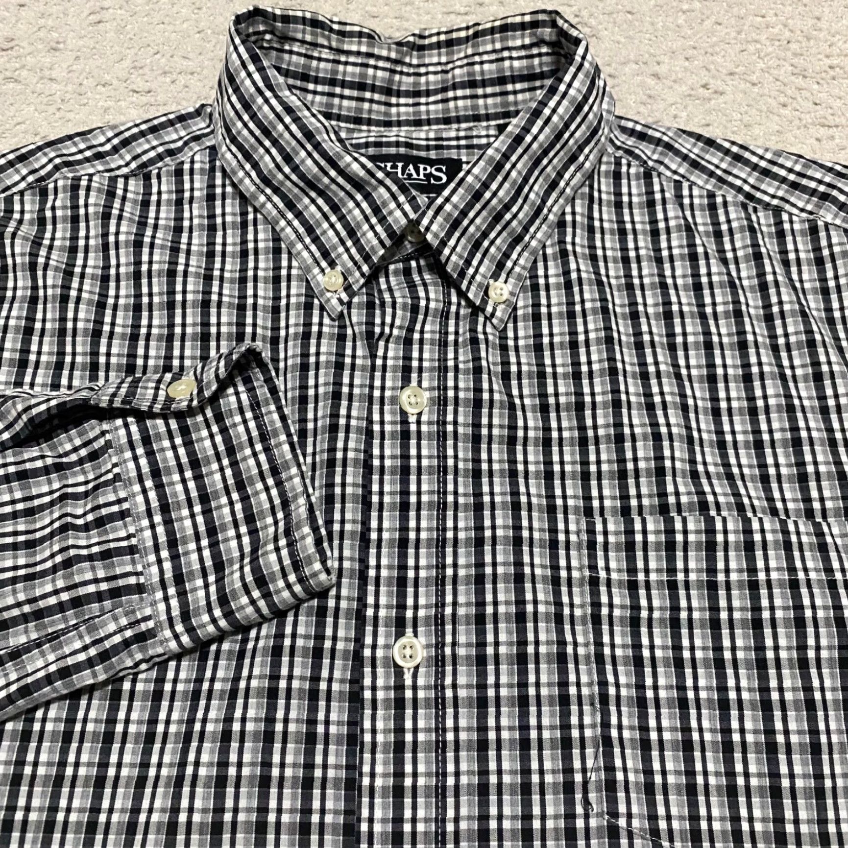 Chaps Chaps Ralph Lauren Mens XL Shirt Multicolor Plaid Check Long Sleeve Button-Down Shirt Size US XL / EU 56 / 4 - 5 Thumbnail