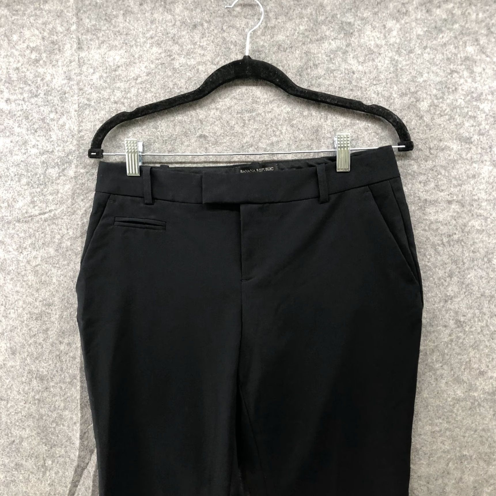 Banana Republic Banana Republic Jackson Fit Dress Pants Womens 2S Black Slim Straight Mid Rise Size 26" / US 2 / IT 38 - 3 Thumbnail