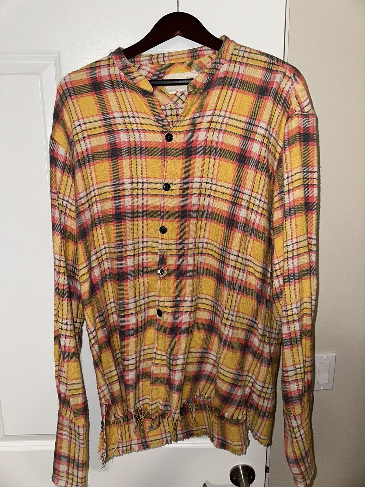Greg Lauren GREG LAUREN - YELLOW PLAID STUDIO - SIZE 4 | Grailed
