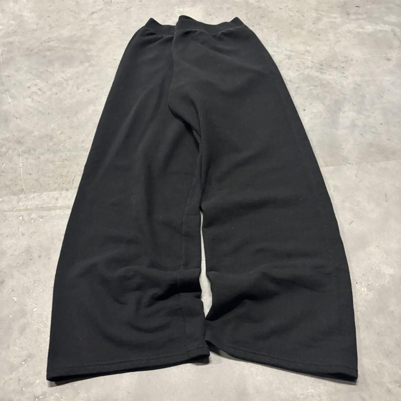 Japanese Brand × Vintage Crazy Vintage Y2K/2000s Solid Black Comfy Essential Sweatpants! Size US 32 / EU 48 - 3 Thumbnail