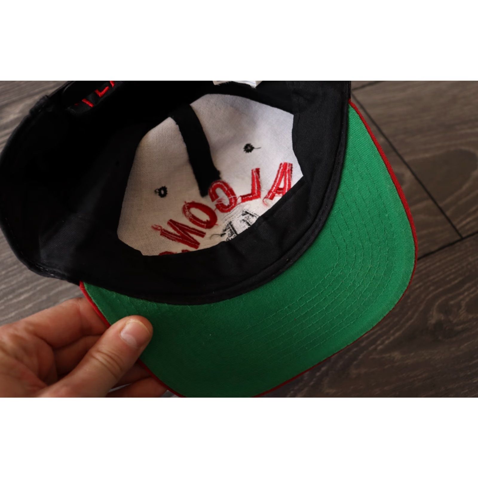 NFL VINTAGE NFL ATLANTA FALCONS RED BLACK SNAPBACK HAT CAP 90'S ONE SIZE FITS ALL Size ONE SIZE - 6 Thumbnail